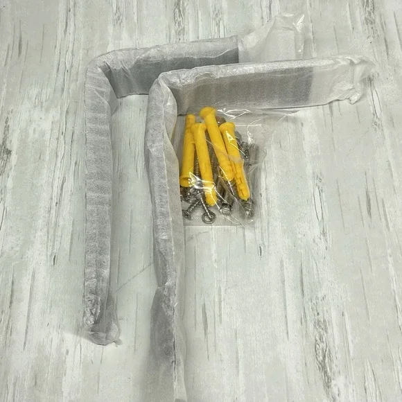 Heavy Duty Metal Shelf Brackets L Shaped Clear Coated Approximately 8X4X1" Set 2 - Picture 11 of 12